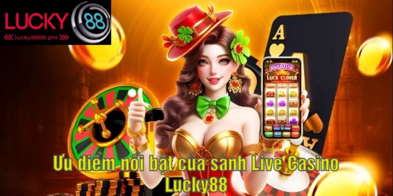 Ưu điểm nổi bật của sảnh casino lucky88